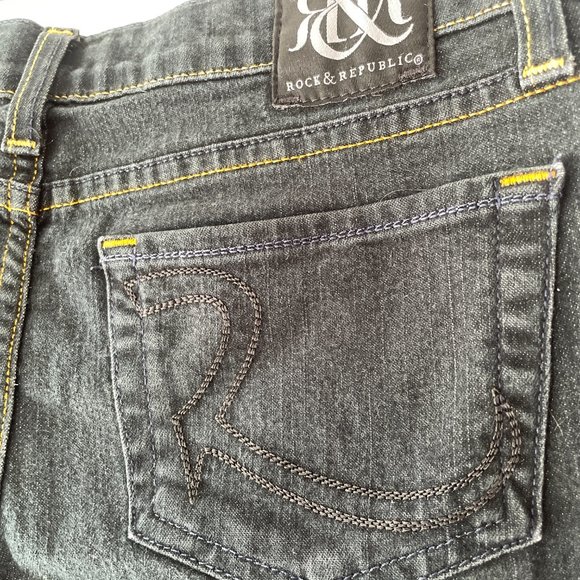 Rock & Republic Low-Rise Dark Denim Jeans - Picture 5 of 8